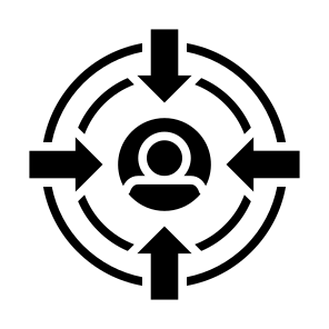 Target Audience, User, Focus, Goal, Targeting  icon