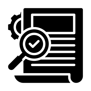 Validation, Audit, Survey, Checking, Research  icon