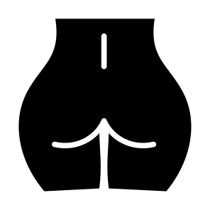 Buttocks, Female, Butt, Ass, Booty  icon