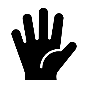 Hand, Body Parts, Open Hands, Five Fingers, Hand Palm icon