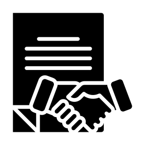Agreement, Contract, Deal, Partnership, Handshake, Document icon