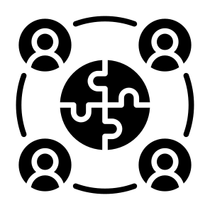 Cooperation, Puzzle, Collaboration, Problem Solved, Teamwork, Team icon