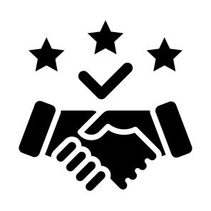 Customer Relationship, Relationship, Trusted, Agreement, Collaboration, Rating icon