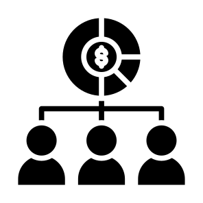 Profit Sharing, Profit, Equity, Income, Sharing, Money  icon