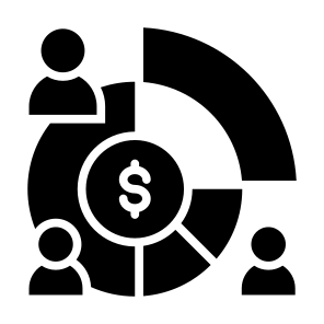Shareholder, Profit, Investment, User, Pie Chart, Investor  icon
