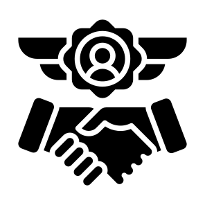 Trustworthy, Handshake, Trust, Partnership, Reliability, Collaborative  icon