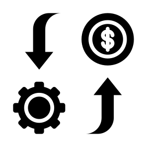 Cash Flow, Flow, Cash,  Process, Cost icon