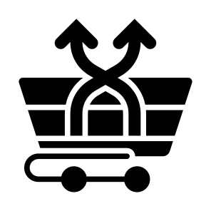 Cross Selling, Cross, Purchase, Sell, Shopping Cart icon