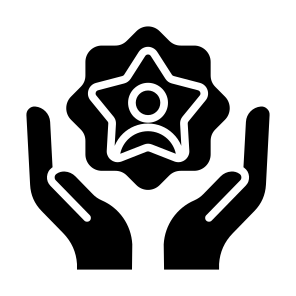 Customer Loyalty, Stars, Client, Rating, Reward Points icon