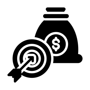 Effectiveness, Money, Target, Effective, Budget  icon