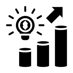 Innovation,  Idea, Investment, Profit, Solution icon