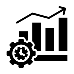 Productivity,  Increase, Timetable, Growth, Efficiency icon