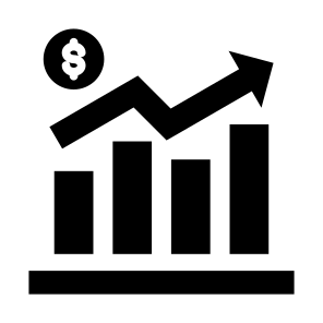 Profit Growth, Money, Statistics, Investment, Growth icon