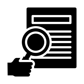 Research, Data, Report, Data Analysis, Audit icon