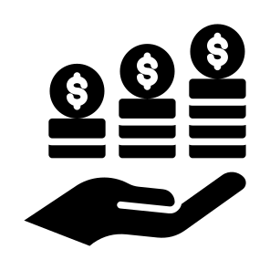 Revenue, Money, Income, Growth, Salary icon