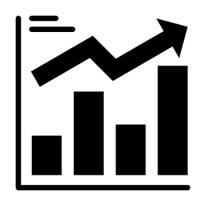 Sales Amount, Statistics, Investment, Growth, Graph icon