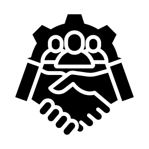 Crm, Management, Customer, Relationship, Collaboration, Partnership icon