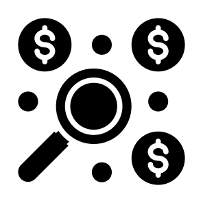 Discover, Find, Money, Vision, Explore, Chance icon