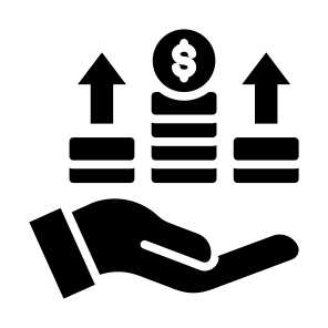 Earning, Money, Management, Investment, Income, Grow Up icon