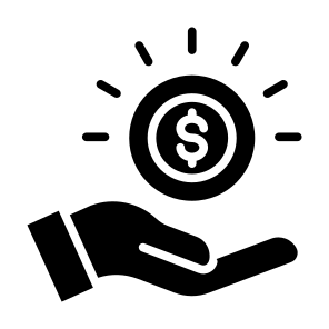 Earning, Money, Wage, Income, Salary, Ebitda icon