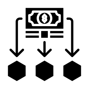 Expenses, Money, Structure, Planning, Cost, Allocation icon