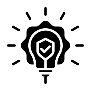 Idea Protection, Copyright, Security, Protection, Idea, Patent icon