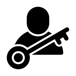 Key Person, Key, Person, User, Leader, Access icon