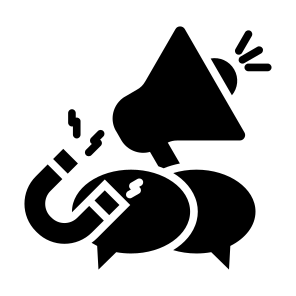 Marketing, Communication, Campaign, Advertising, Promotion, Publicity  icon