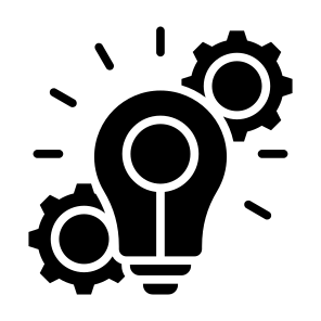 Project Innovation, Innovation, Idea, Creative, Process, Solution icon