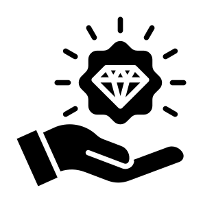 Value Proposition, Asset, Wealth, Management, Diamond, Value icon