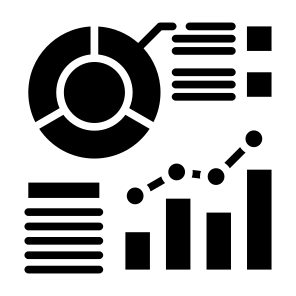 Analytics, Visualization, Statistics, Graphs, Visual Data, Business, Finance, Data Analytics, Data, Charts icon