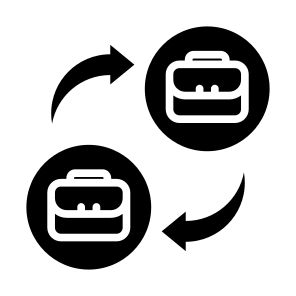 Bb, Collaboration, Work, Trade, Business To Business  icon