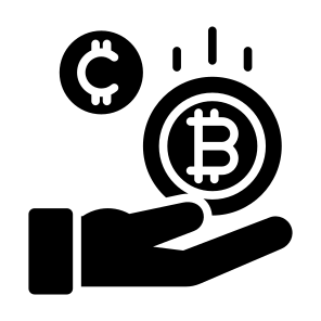 Cryptocurrency, Get Money, Funding, Crypto, Business, Finance, Profit, Bitcoin, Payment, Coin  icon