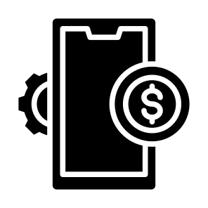 Fintech, Banking, Transaction, Money, Technology, Business, Finance, System  icon