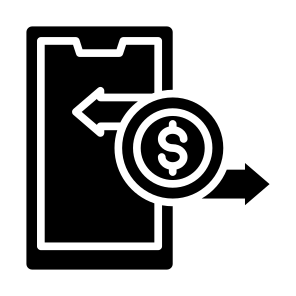 Money Transfer, Money, Transaction, Currency, Online Banking  icon