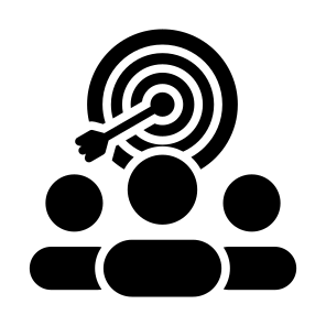 Strategy, Target Audience, Advertising, Promotion, Customer, User, Marketing icon