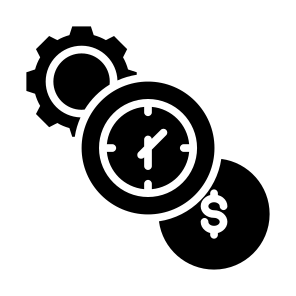 Time Is Money, Money, Time And Date, Efficiency, Productivity icon