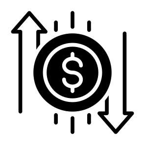 Transfer, Transaction, Currency, Money, Dollar  icon