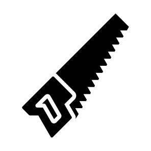 Handsaw, Cutting, Wood, Carpentry, Wood Work icon
