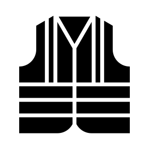 High Visibility Vest, Security, Protection, Lifesaver, Life Vest icon