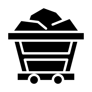 Mining Cart, Industry, Trolley, Coal, Mining Industry icon