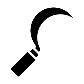 Sickle, Cutting, Equipment, Agriculture, Farming And Gardening icon