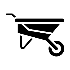 Wheelbarrow, Tool, Farm, Barrow, Farming And Gardening icon