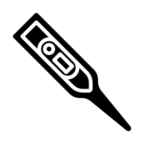 Thermometer, Fever, Temperature, Symptom, Flu, Equipment, Measurement, Digital icon