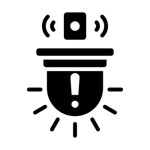 Alarm, Security, Emergency, Warning, Urgent, Sensor, Wireless icon