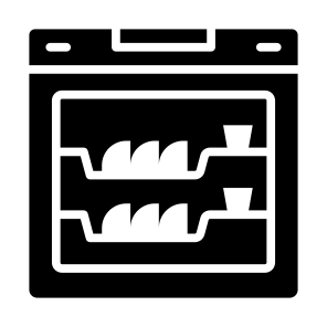 Dishwasher, Dishwashing, Kitchen, Wash Sink, Dish Rack, Sensor, Wireless icon