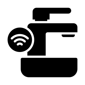 Sink, Washbasin, Bathroom,  Water Tap, Sensor, Wireless, Smart Home icon