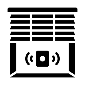 Smart Blind, Window, Automatic, Smart Home, Smart Curtain, Sensor, Wireless icon