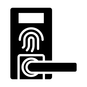 Smart Key,  Security, Wireless, Handle, Fingerprint Identification icon