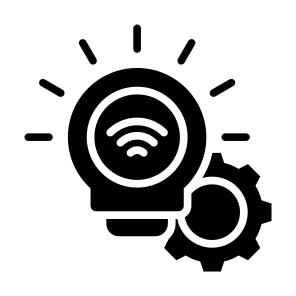 Smart Lamp, Smart Energy,  Wireless, Connection, Sensor, Light icon